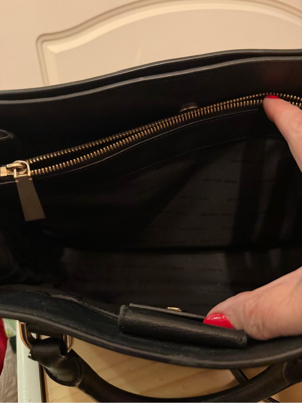 Michael Kors SYLVIE Large Leather Tote Satchel Shoulder Bag - Picture 8 of 10